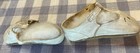 Antique White Baby Shoes Victorian Edwardian T-strap Doll Shoes