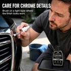 2pcs Chrome Repair System  Paint  0 75 Liters  Black