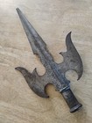 Antique European Halberd 19th C  Victorian Cast Polearm Rare Design 