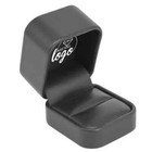 12 Pcs Black Leatherette Jewelry Ring Gift Boxes