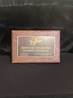 Vtg General Dynamics Ft Worth F-16 Plaque 1981-1983 Advanced Machining Systems
