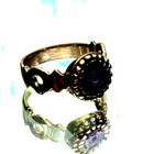 Extremely Ancient Medieval Solid Bronze Engraved Antique Ring Rare Authentic