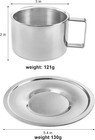 Coffee Mug Set  Stainless Steel Espresso Mug