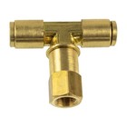 Push-to-connect Fitting Branch Tee - Fits 1 4  Air Tubing - 1 8  Npt Female
