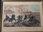 Original Civil War Currier Battle Of Pittsburgh Tenn 1862 