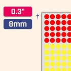 6000 Pack  1 4  Small Colored Dot Stickers Round Labels - 10 Colors