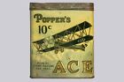 Rare 1920s  popper s Ace  Litho 50 Humidor Cigar Tin In Good Condition