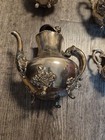    antique Simpson Hall Miller 4pc Quadruple Plate Coffee   Tea Service Victorian