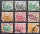 Malaysia Federated Malay States 1900 - 1934 Collection Of Used Tiger Stamps 