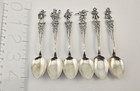 Lot Of 6 Vintage 835 Silver Dematisse Musicians Figural Demitasse Spoons 54g