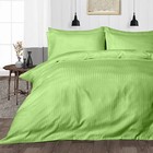 1000tc Ideal Egyptian Cotton Bedding Collection Select Size Sage Stripes