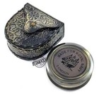 Antique Nautical Brass Compass Marine Pocket Device Vintage Calendar Sailor Gift