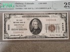 1929  20 Fnb Ordway Colorado National Currency Charter  8695 Pmg 25