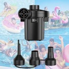 Electric Air Pump For Inflatables portable Quick-fill Air Pump With 3 Nozzles
