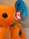 Ty Vintage 1999 Pillow Pals Collection Orange blue Kolala Koala Bear Plush 13  