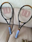 Tennis Rackets Wilson s Black   Gold  Blade Comp 4 5 Grip Blue Handle  W bg  6 7
