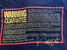 Vintage Frank Zappa 1984 Them Or Us Warning Guarantee Sleeveless Concert T-shirt
