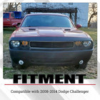 Front Bumper Upper Grille Compatible With 2008-2014 Dodge Challenger Grill W bez
