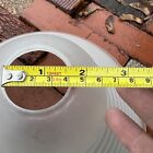 Vtg 1 1 2 Inch Ribbed Glass Floor Lamp Shade Ceiling Light Fixture Globe 1 5   