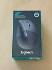 New Logitech Lift Vertical Ergonomic Mouse Color Graphite 910-006466 Fast Shippn