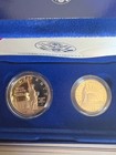 1986-s  1   Half Us Liberty Silver Dollar Unc Coin W  Box   Coa Ellis Island Set
