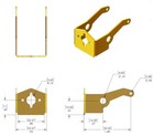 1 24 Slot Car Brass Motor Box Plus Nose - Kc Racing  kcr-rw03c n 