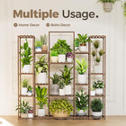Large Plant Shelf Plant Stand Indoor Hanging Tall Outdoor Plant Holder Wood For 