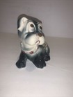 Vintage Bulldog Boxer Dog Grey W Collar 1940s Pottery Planter