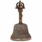 Brass Exquisite 4  Handmade Tibet Buddhist Bell Home Decor Office Gift Diwali