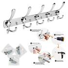 2 Pack Wall Mounted Coat Rack 5 Triple Hooks For Bathroom Entryway Towel Hanger