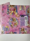 Vintage 1990s Barbie Gift Wrap Paper Lot Of 2 Hallmark Birthday   Princess New