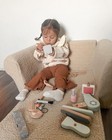 Wooden Makeup Toy Set  Pretend Play Wood Beauty Salon Playset For Girls  Wood   