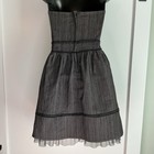 Vintage Y2k Poetry Gray Strapless Dress Size Small Fairy Grunge Hoco Whimsigoth