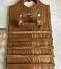 Vintage Wooden Handmade Perpetual Wall Calendar Cottagecore