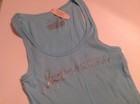 Victorias Secret Bridal Blue Tank Top W  Panty  just Married  Bling L m Set