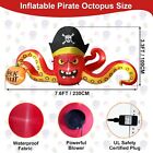 Halloween Pirate Hat Octopus Airblown Inflatable Decor Holiday Blow Up Led Lawn