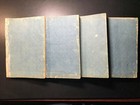 1868 Antique Japanese Woodblock Print Book History                 Vol 1-vol 40   Set Of 4