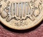 1864 Two Cent Piece  Free Shipping
