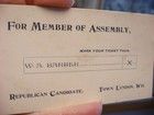 Vtg Advertising Business Card Political Barber Member Of Assembly Lyndon Wi