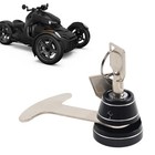 Anti Theft Handlebar Helmet Lock Cnc Aluminum For Can Am Ryker 600 900 Ace Rally