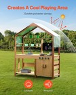 Mud Kitchen For Kids  Wooden Toy Play Kitchen Set With Accessories  Outdoor Todd