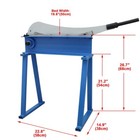 19 6  Manual Guillotine Shear Gauge Sheet Metal Cutter 1 5mm Shearing Thickness