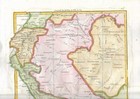 Peru And Pays Circonvaisins Repaired Map Circa 1760