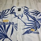 New Corona Beer Men s Short Sleeve Button Up Shirt Size Large