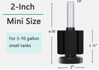 3 Pack Aquarium Bio Sponge Filter Breeding Fry Betta Shrimp Nano Fish Tank Small
