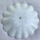 Vintage Ruffled Floral Glass Light Shade