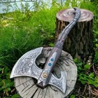 42  God Of War Leviathan Kratos Axe Handmade Ragnarok With Leather Sheath  Gifts