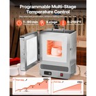 Tabletop Kiln Melter  1500w Electric Kiln  2192    Max Temperature  Stainless