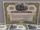 Lot Of 15 New Cornelia Copper Company Stock Certificate Mining Olive 1922-1925