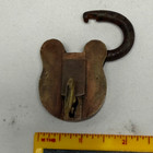 Vintage Brass Padlock Lock With Key - Approx 2 5 By 1 5 In
